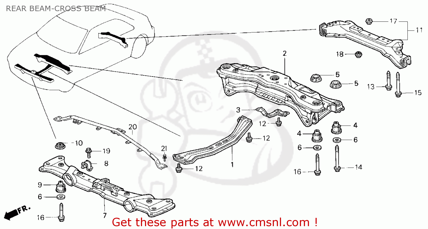 Sp Ins B Subframe Mt Honda Buy The Sp At Cmsnl