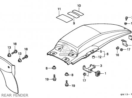 80100GN1010ZB Fender Rr Nh 138 Honda Buy The 80100 GN1 010ZB At CMSNL