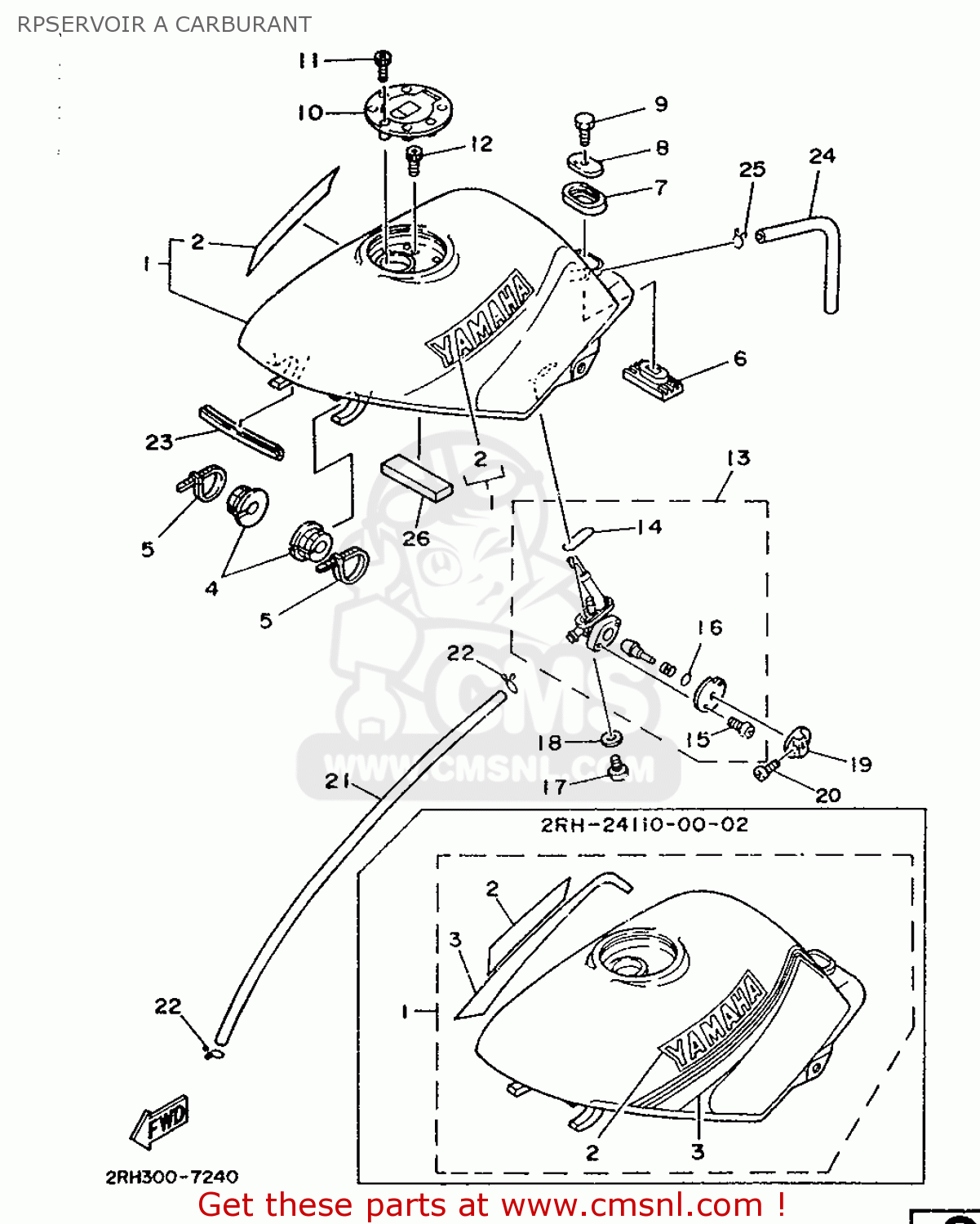 2RH241100002 Fuel Tank Comp Yamaha Buy The 2RH 24110 00 02 At CMSNL