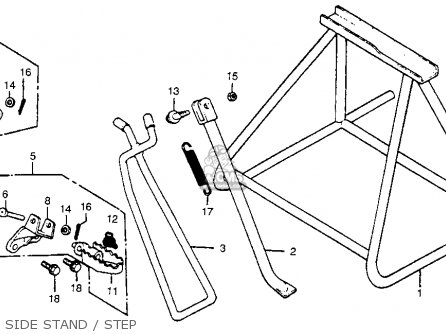 (50613-467-000) BRKT,R.STEP BAR