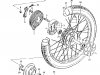 Suzuki AX100 1996 T REAR WHEEL E94 P9 P48