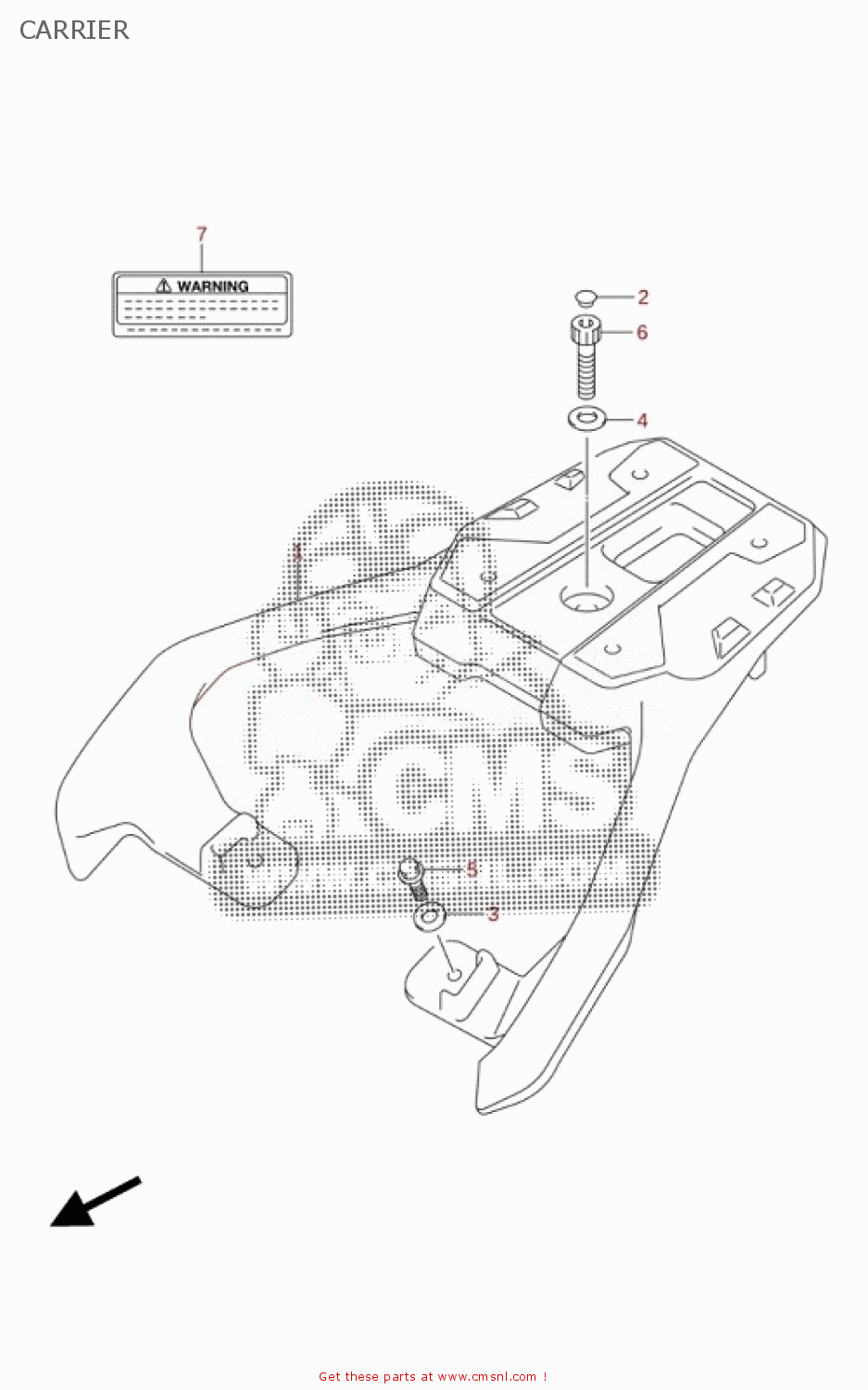 Suzuki Dl A Rlz V Strom Carrier Buy Original Carrier Spares