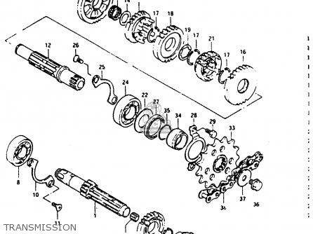 dr200 transmission suzuki 1987 1986 parts list