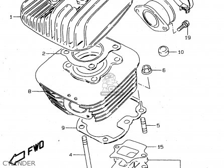 Suzuki Ds80 1996 (t) parts list partsmanual partsfiche