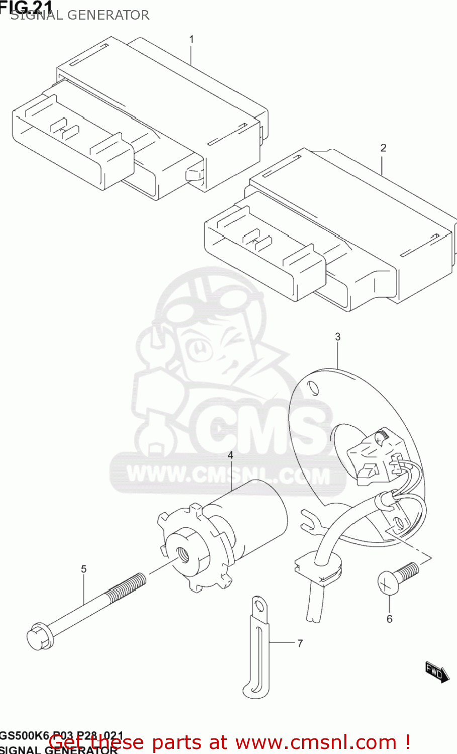 Webike | CMS シーエムエス IGNITOR ASSY GS500F 2004 (K4) USA (E03