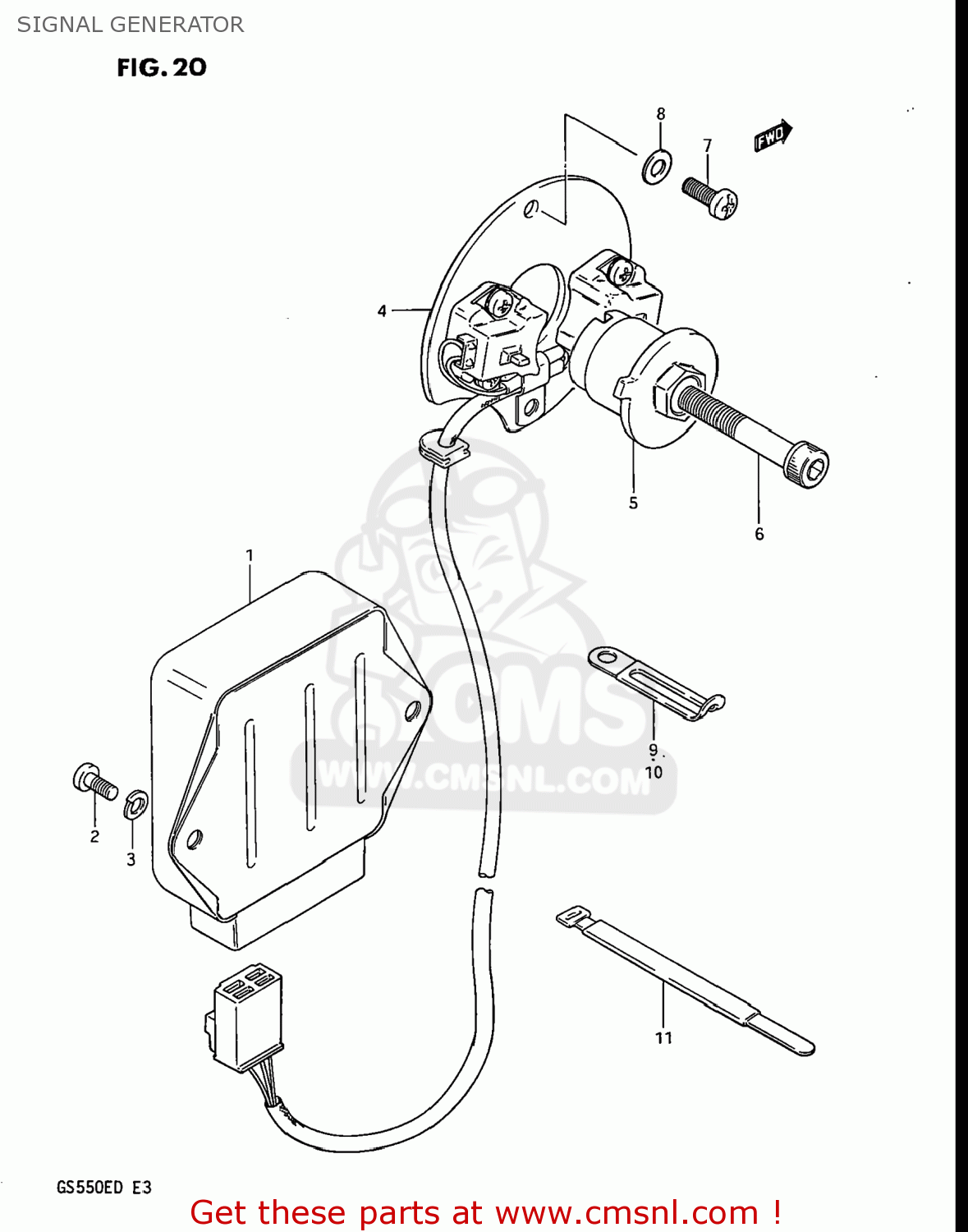 Webike | CMS シーエムエス GENERATOR ASSY，SIGNAL GS550E 1983 (D