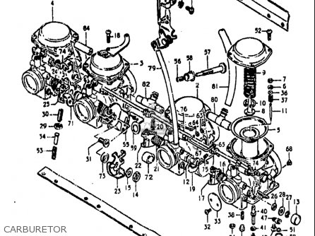 Suzuki Gs850 G 1980-1981 (usa) parts list partsmanual partsfiche