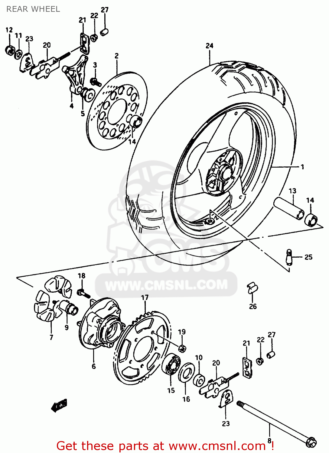 Suzuki Gsx F V E E E E E E P Rear Wheel Buy