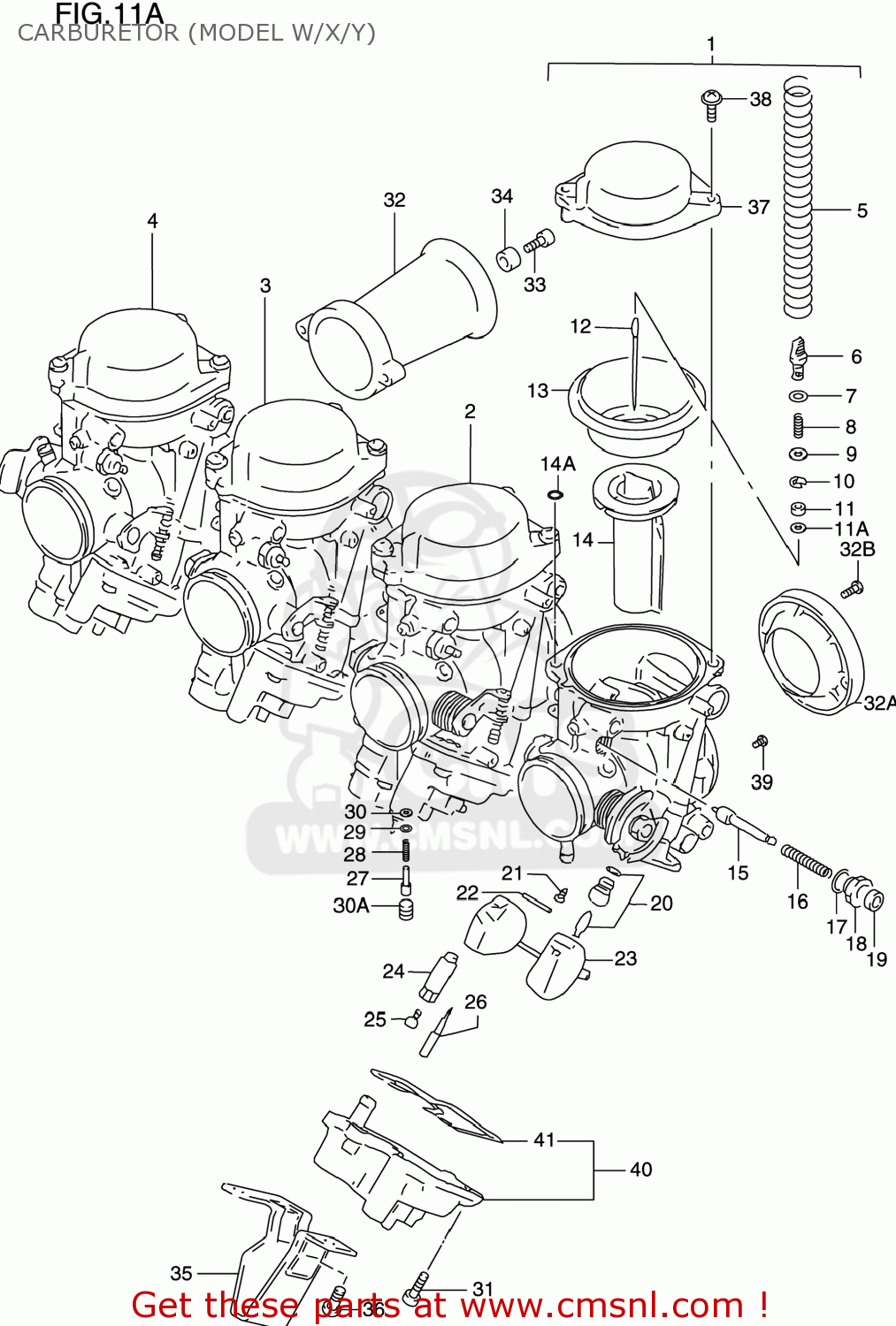 Suzuki GSXR600 1997 V USA E03 CARBURETOR MODEL W X Y Buy