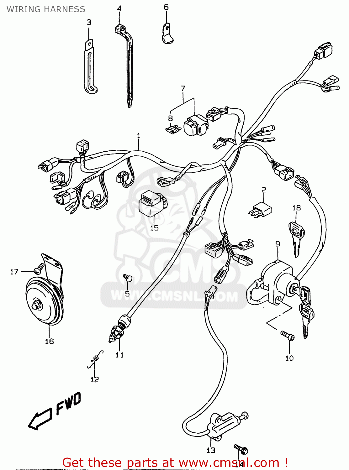 Suzuki Ls650 1999  Px  Wiring Harness