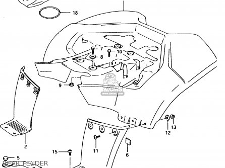 Suzuki Lt80 1997 (v) parts list partsmanual partsfiche lt80 wiring harness 