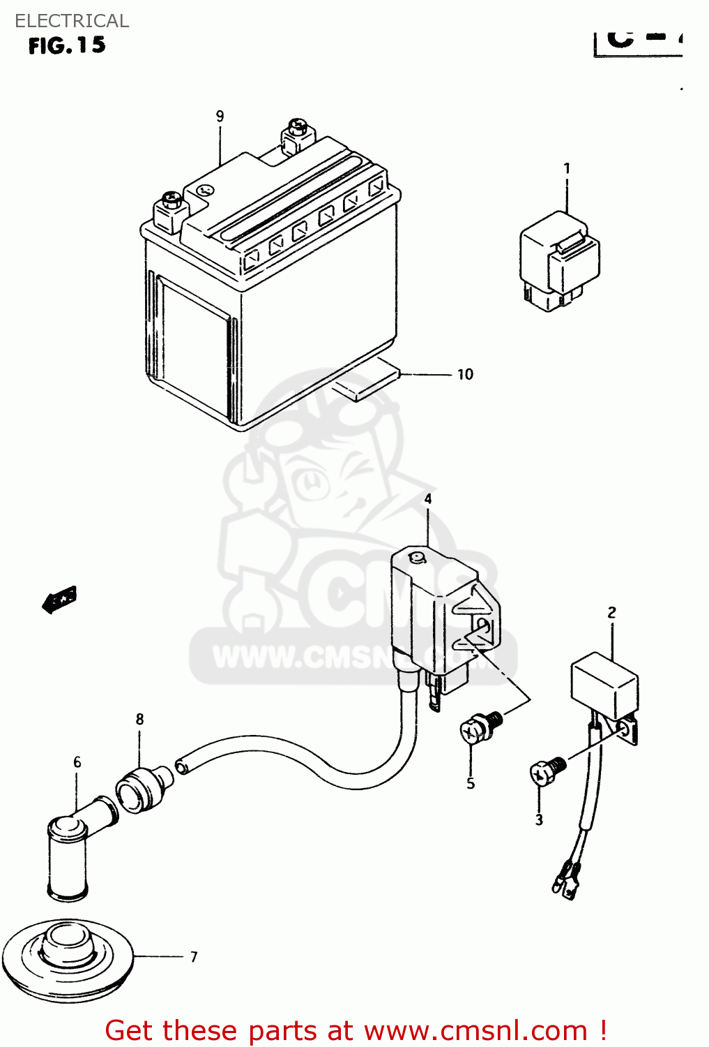 Suzuki Lt80 1999 (x) Electrical - schematic partsfiche