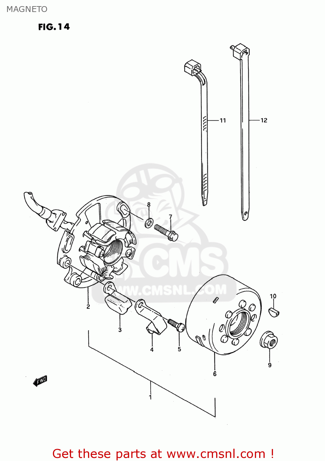 Suzuki Rm P Usa E Magneto Buy Original Magneto Spares