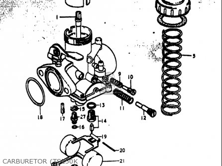 Suzuki Ts250 1973-1976 (usa) Parts List Partsmanual Partsfiche