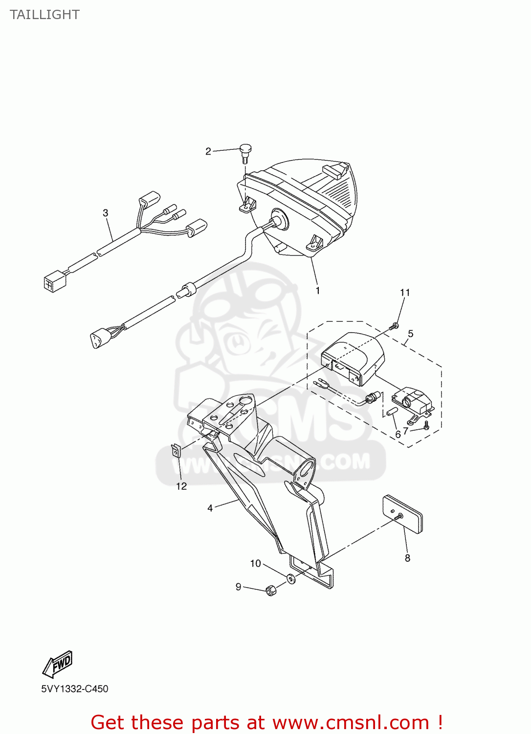 5VY8474500 Licence Light Unit Assy Yamaha Buy The 5VY 84745 00 At CMSNL