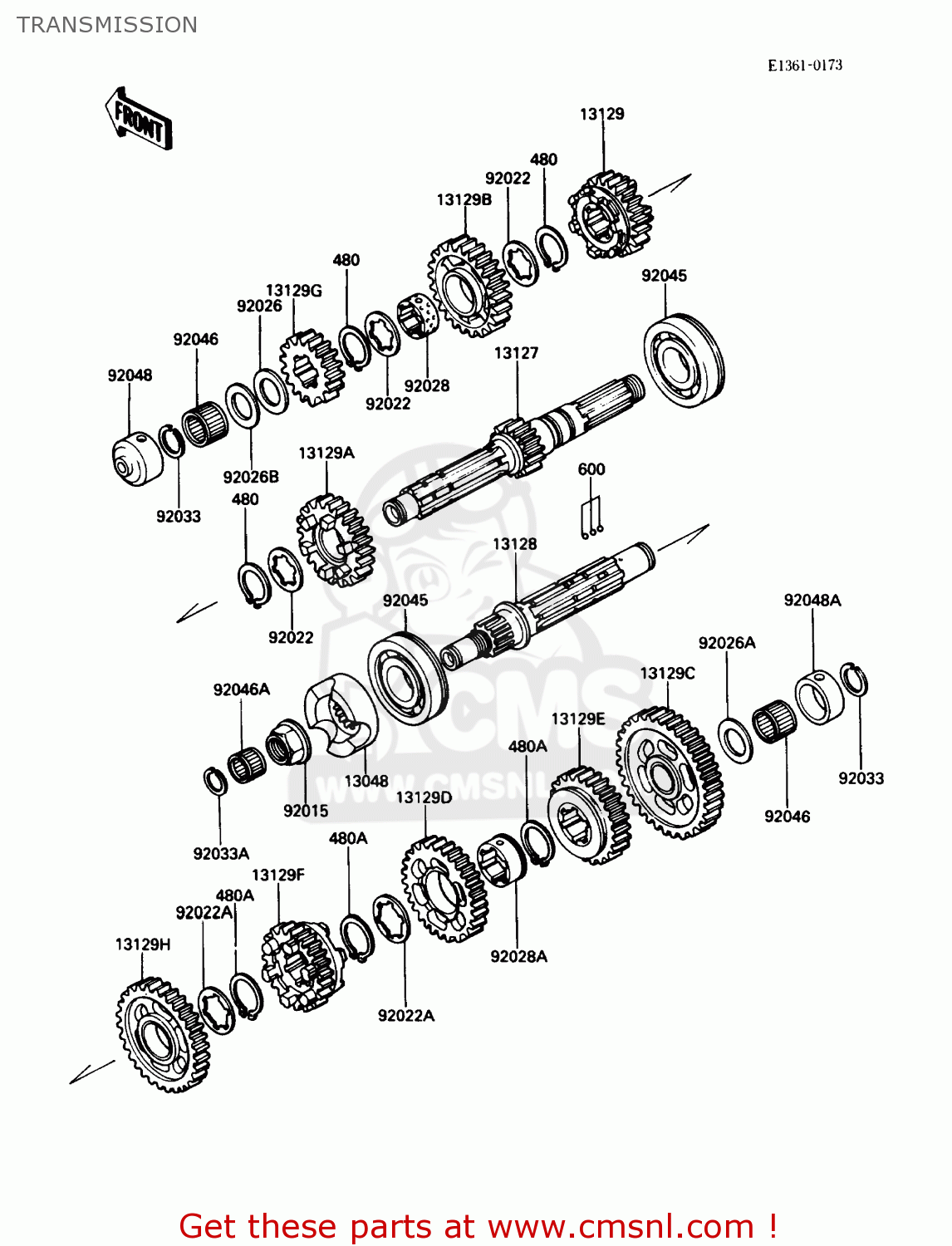 131281130 Transmission Shaft Output Kawasaki Buy The 13128 1130 At CMSNL