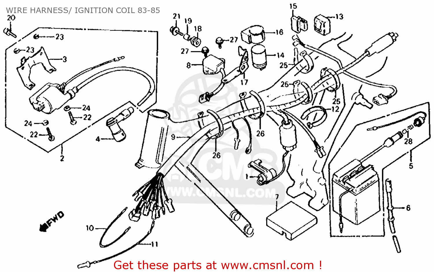 1984 Honda xr80 coil #7