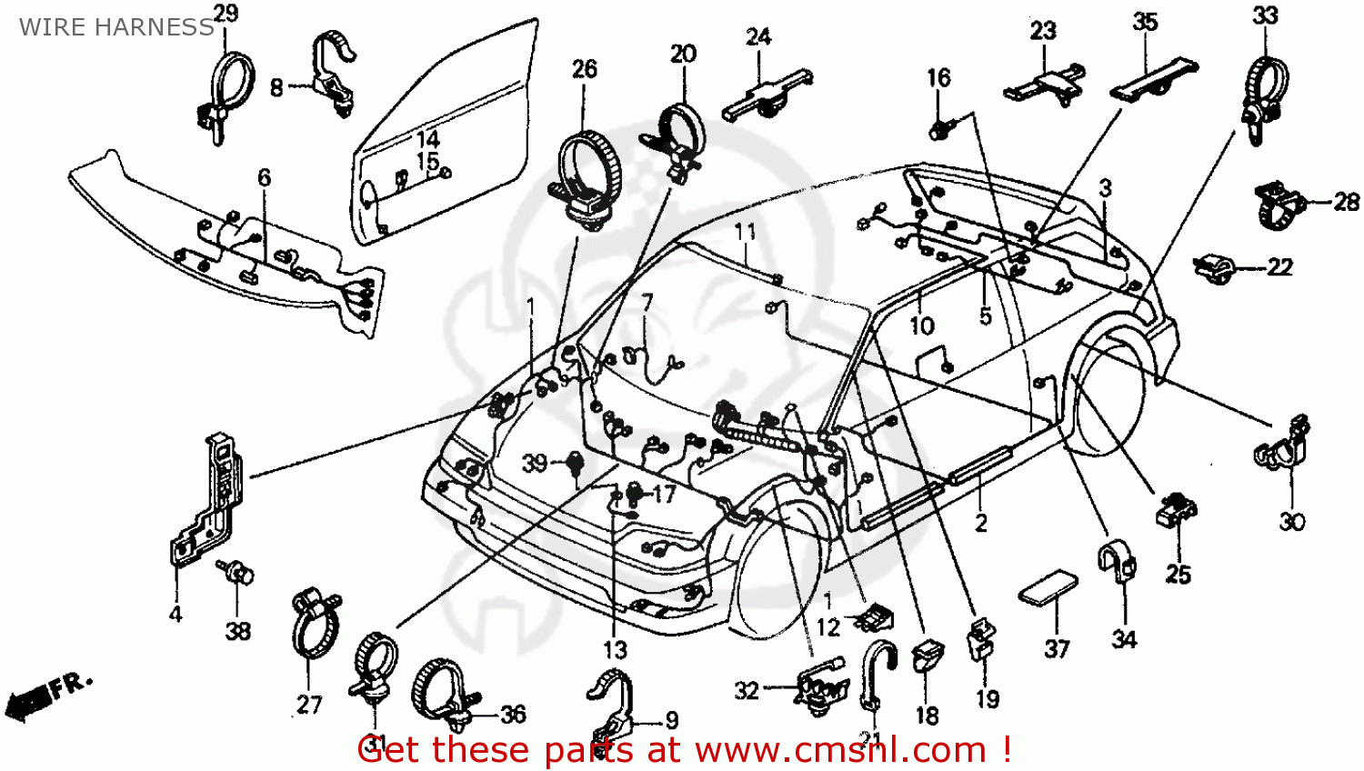 Sh A Wire Harness Rr Honda Buy The Sh A At Cmsnl