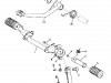 Yamaha ATMX 1972 1973 STAND - FOOT REST - BRAKE PEDAL