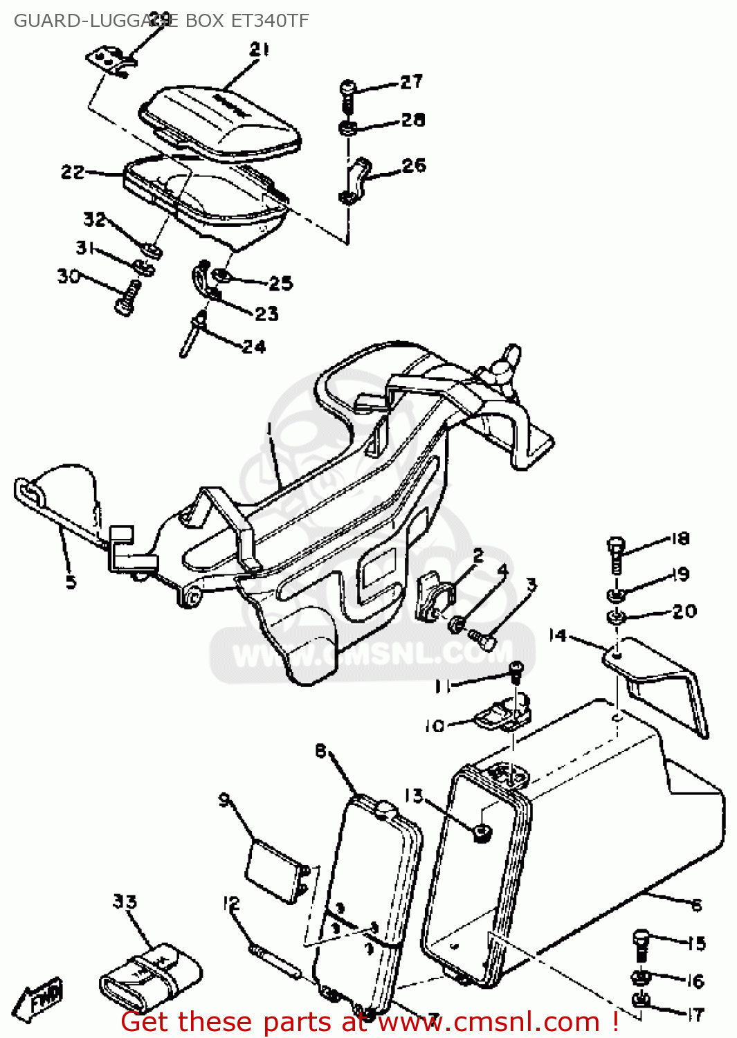 Yamaha Et Tf Enticer Guard Luggage Box Et Tf Buy