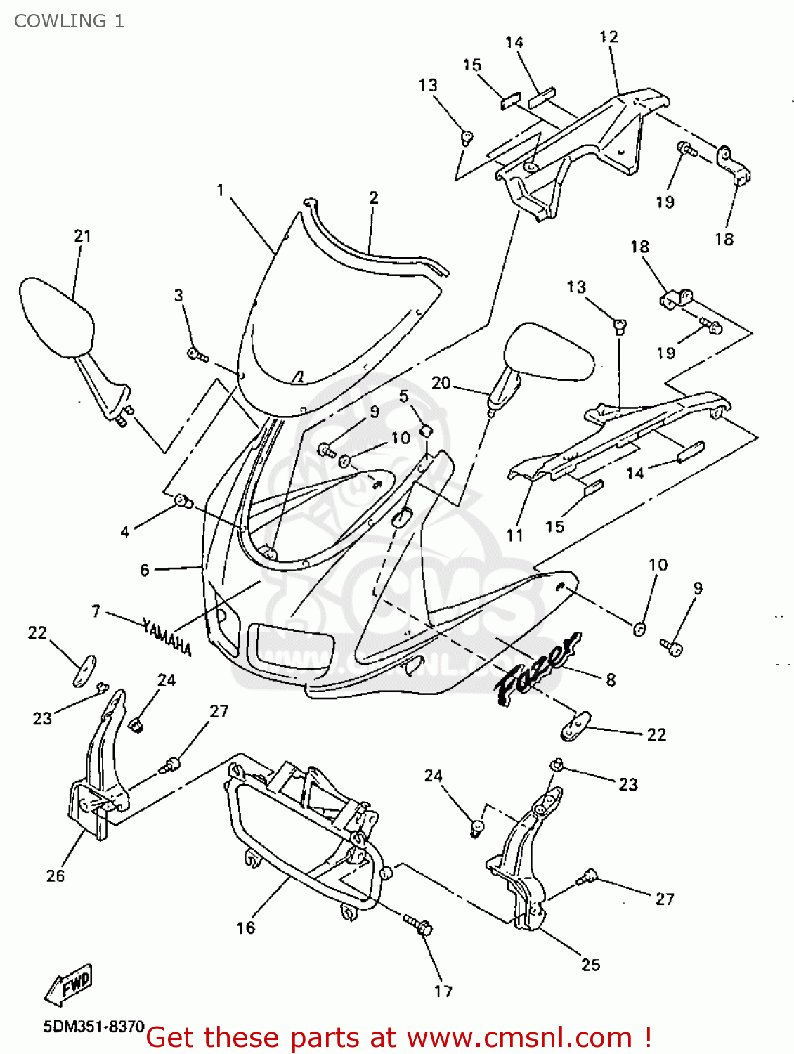 Yamaha Fzs Dm England Dm E Cowling Buy Original