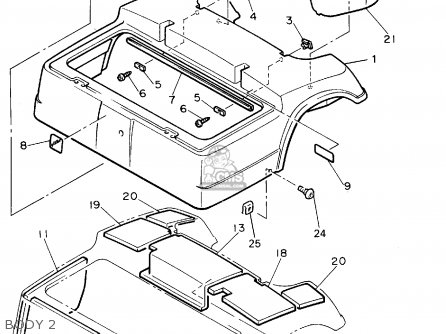 Yamaha G8-ak Golf Car 1994 parts list partsmanual partsfiche