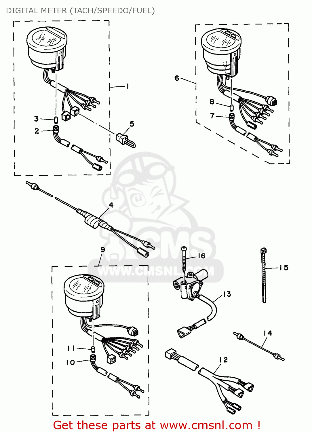 Honda outbaord digital tach wiring #2