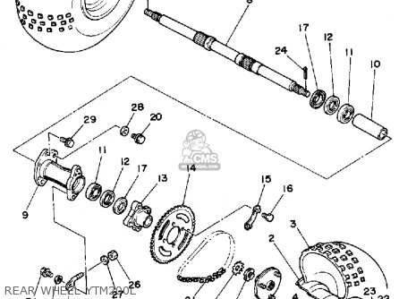 Yamaha Ytm L Tri Moto Parts Lists And Schematics