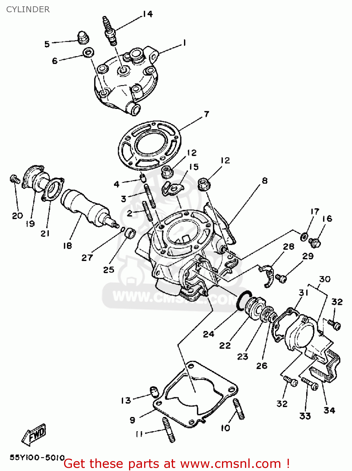 Yz125 2001 Parts List