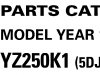 Yamaha YZ250K1 1998 TITLE PARTS CATALOG