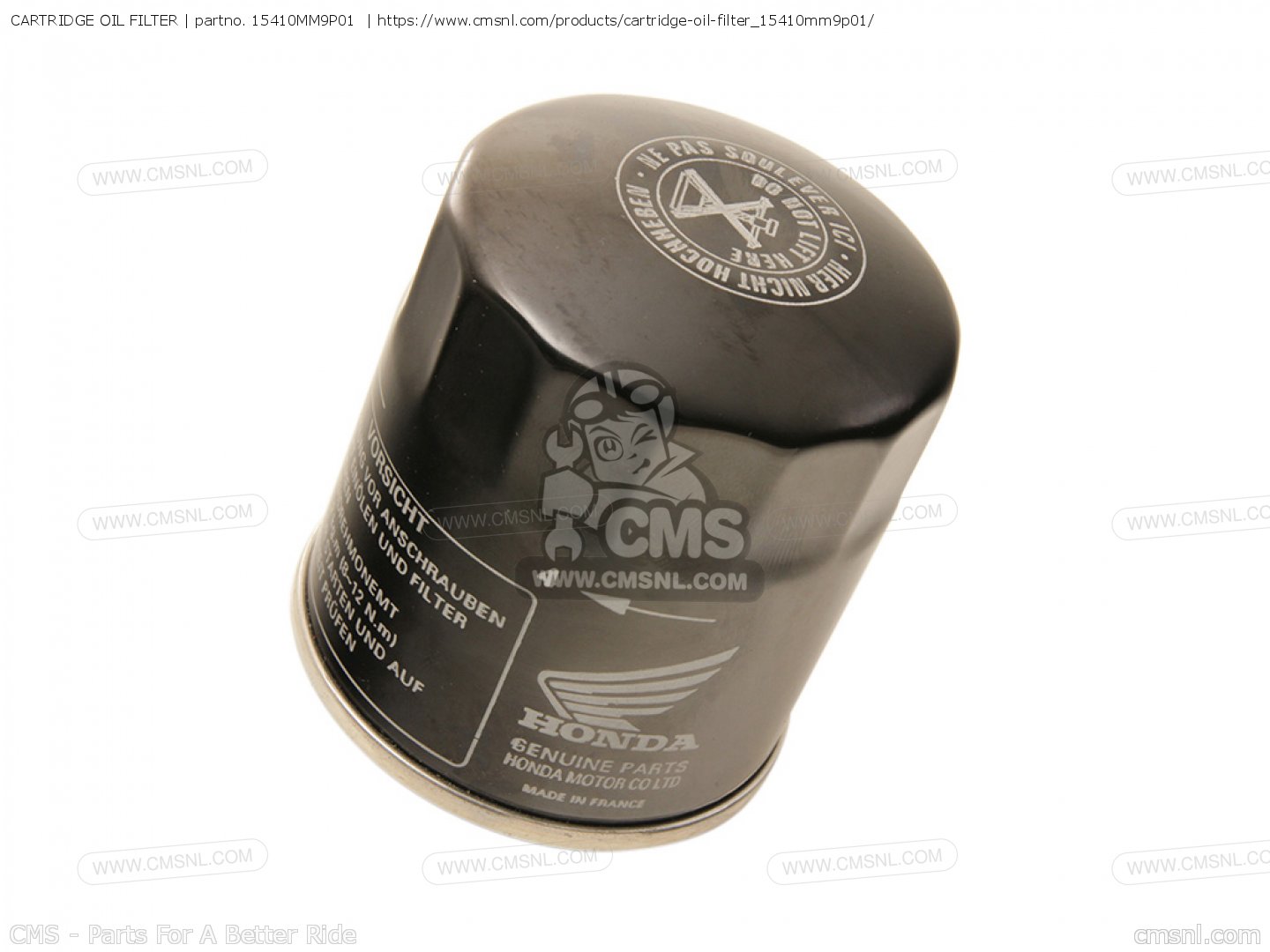 15410MM9P01 (15410mcj505) Cartridge Oil Filter Honda 15410MM9P01