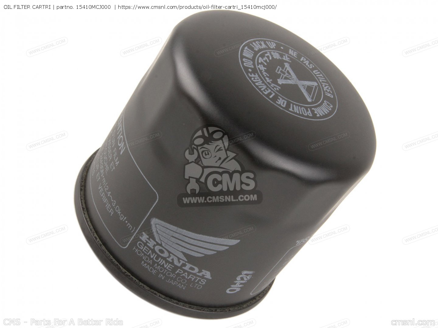 15410MCJ000 (15410-mcj-505) Oil Filter Cartri Honda - 15410-MCJ-000