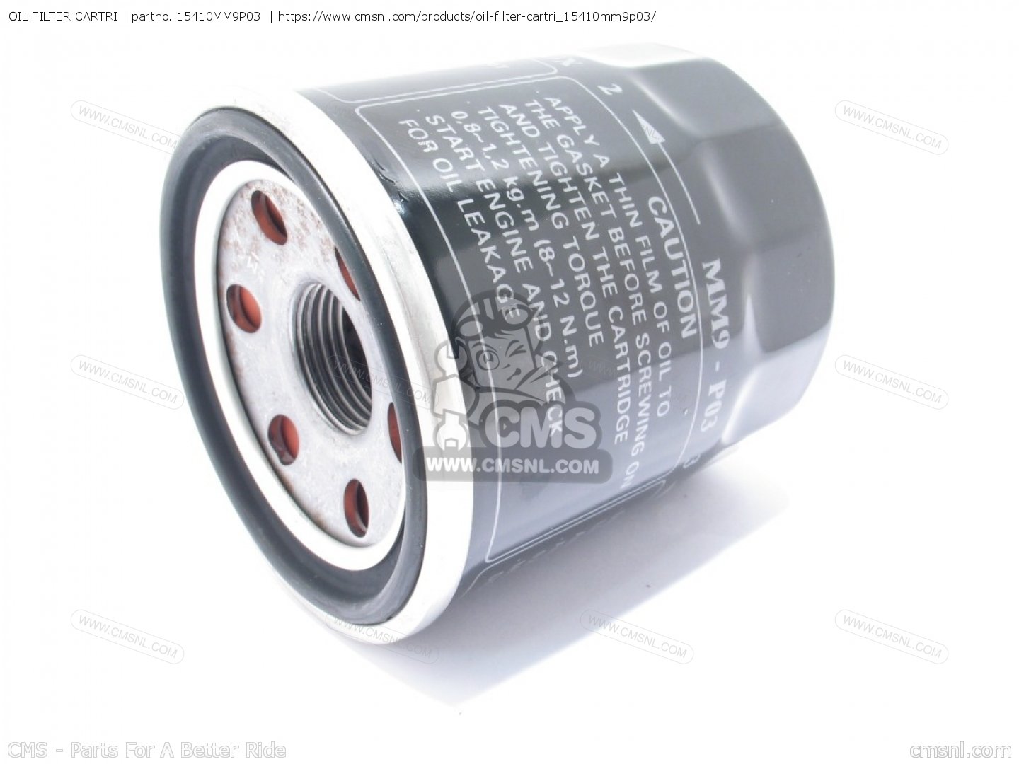 15410MM9P03 (15410-mcj-505) Oil Filter Cartri Honda - 15410-MM9-P03