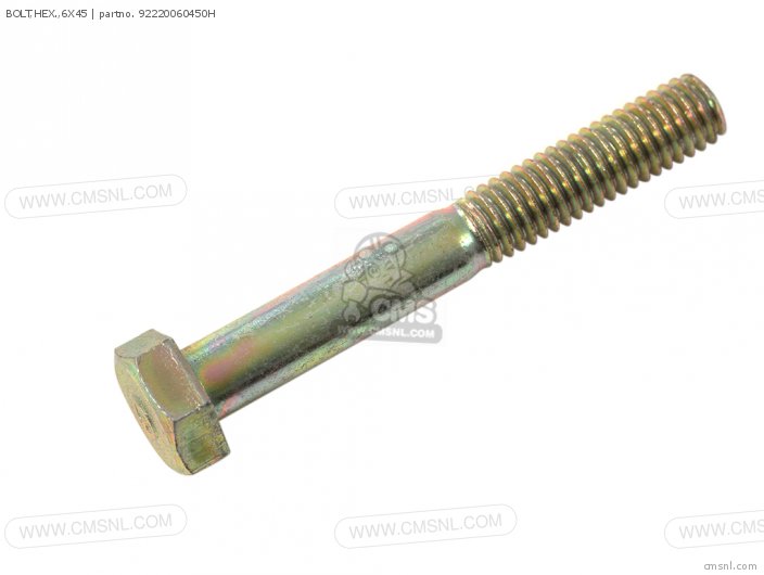 (92201-060450H) BOLT,HEX.,6X45