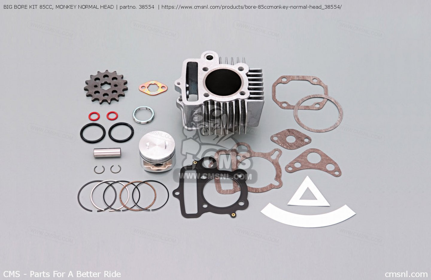 38554 Big Bore Kit 85cc, Monkey Normal Head Daytona - 38554