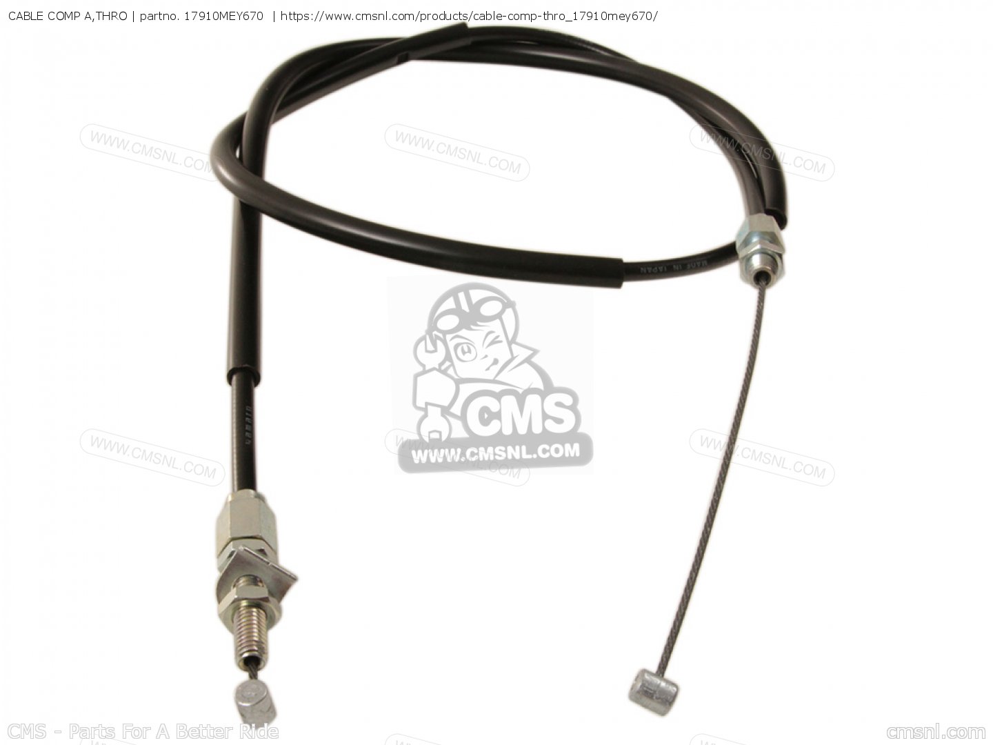 17910MEY670 Cable Comp A Thro Honda Buy The 17910 MEY 670 At CMSNL