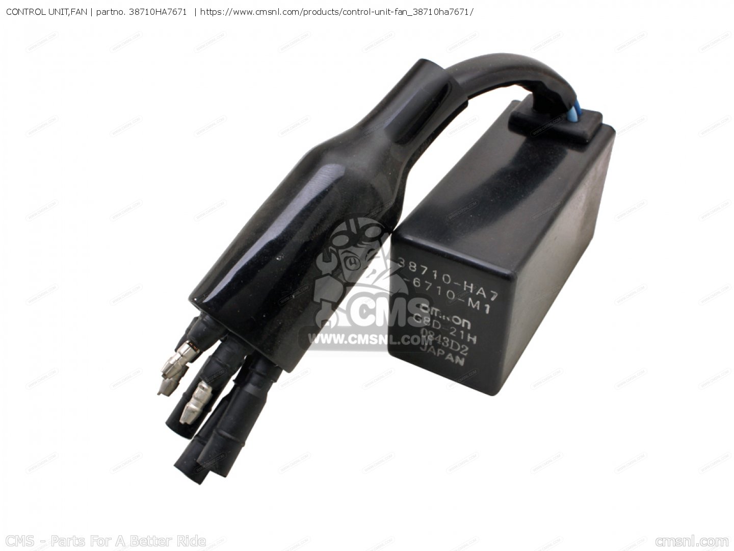 Control Unit,fan Trx350 Fourtrax 4x4 1986 (g) Usa 38710HA7671