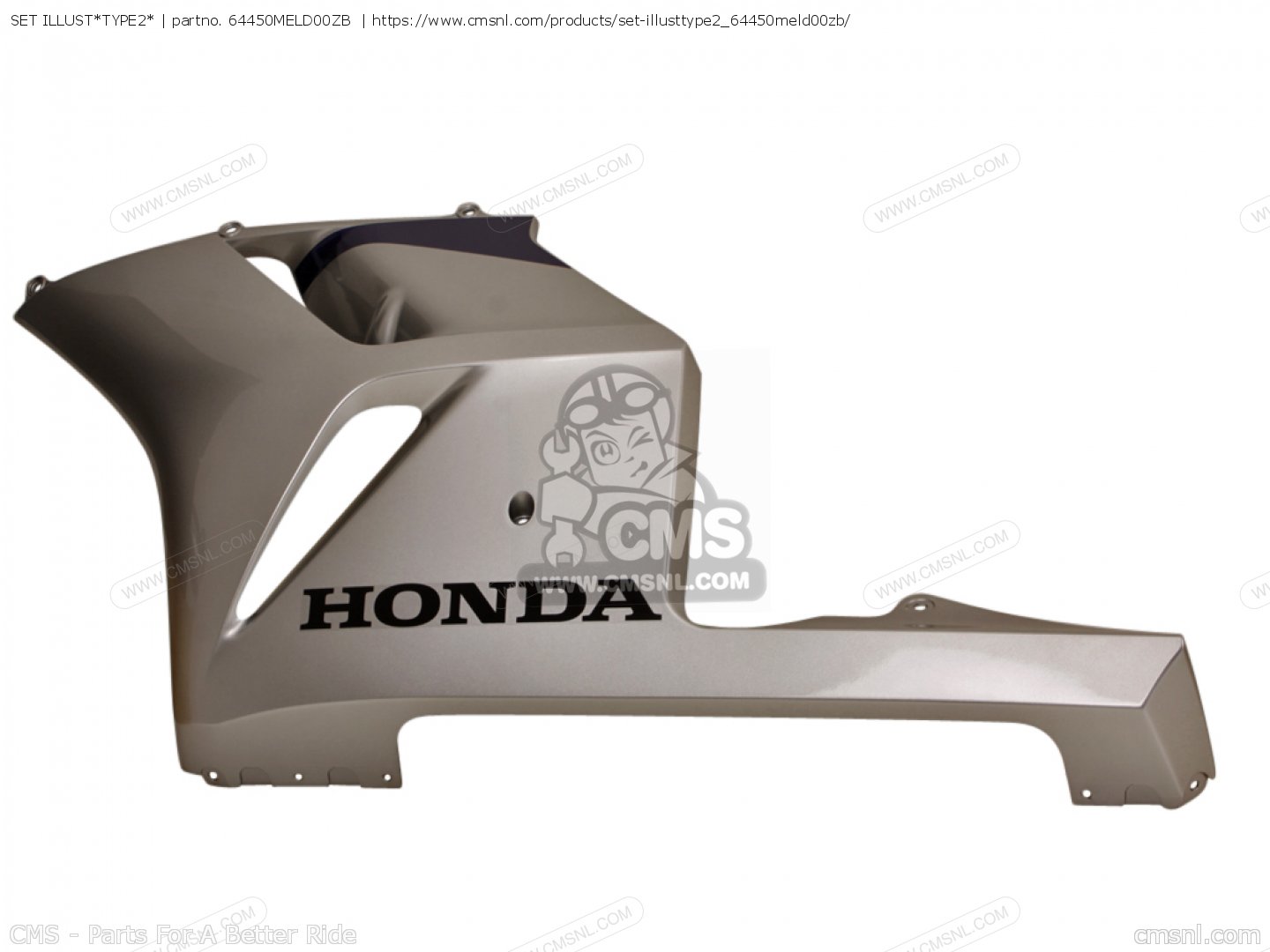 64450MELD00ZB Cowl Set L Under Honda Buy The 64450 MEL D00ZB At