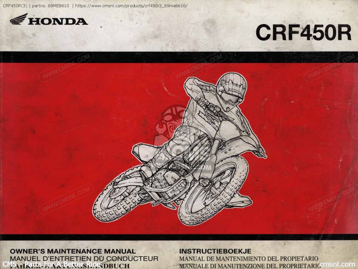 2004 Honda crf 450 owners manual #5