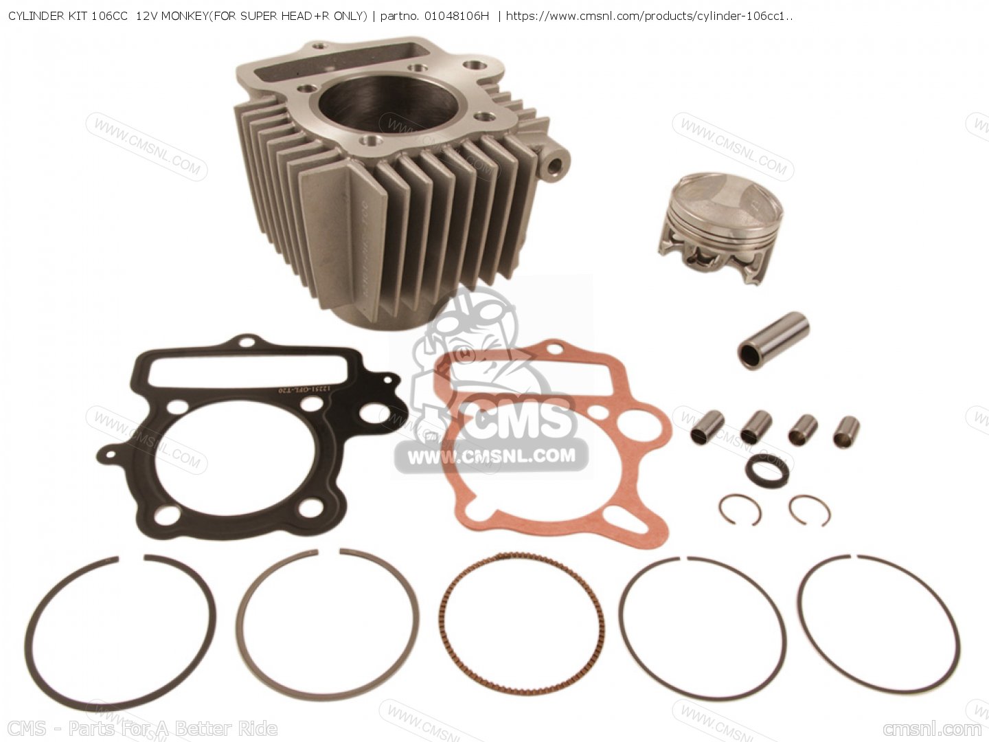 H Cylinder Kit Cc V Monkey For Super Head R Only