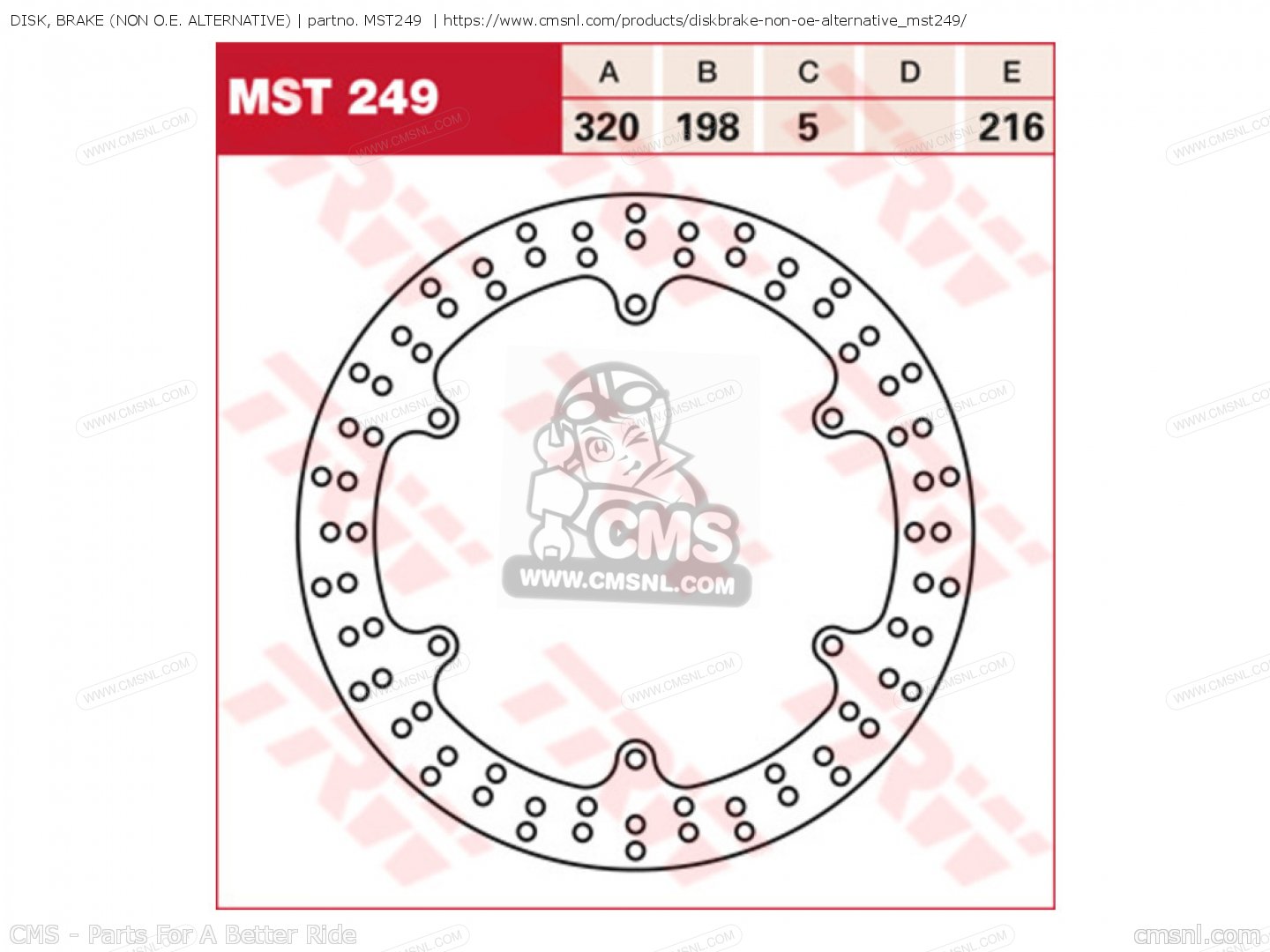 Mst Disk Brake Yamaha Buy The Mst At Cmsnl