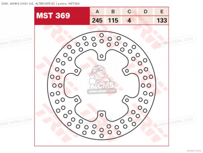 MST369 Disk Brake Yamaha Buy The MST369 At CMSNL