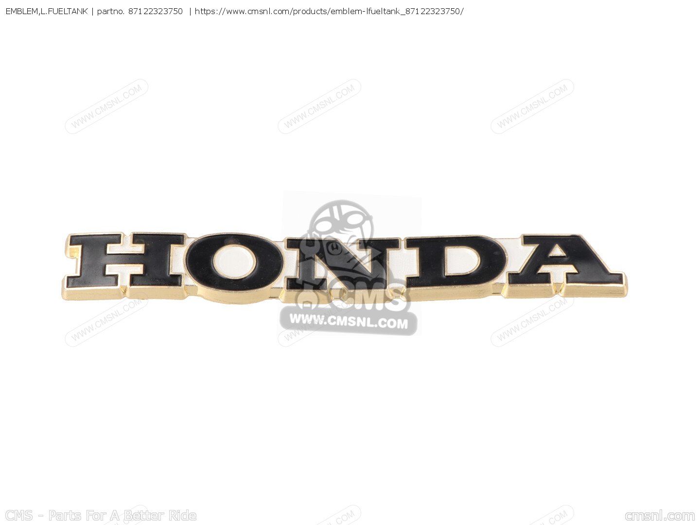 87122323750 Emblem L Fueltank Honda Buy The 87122 323 750 At CMSNL