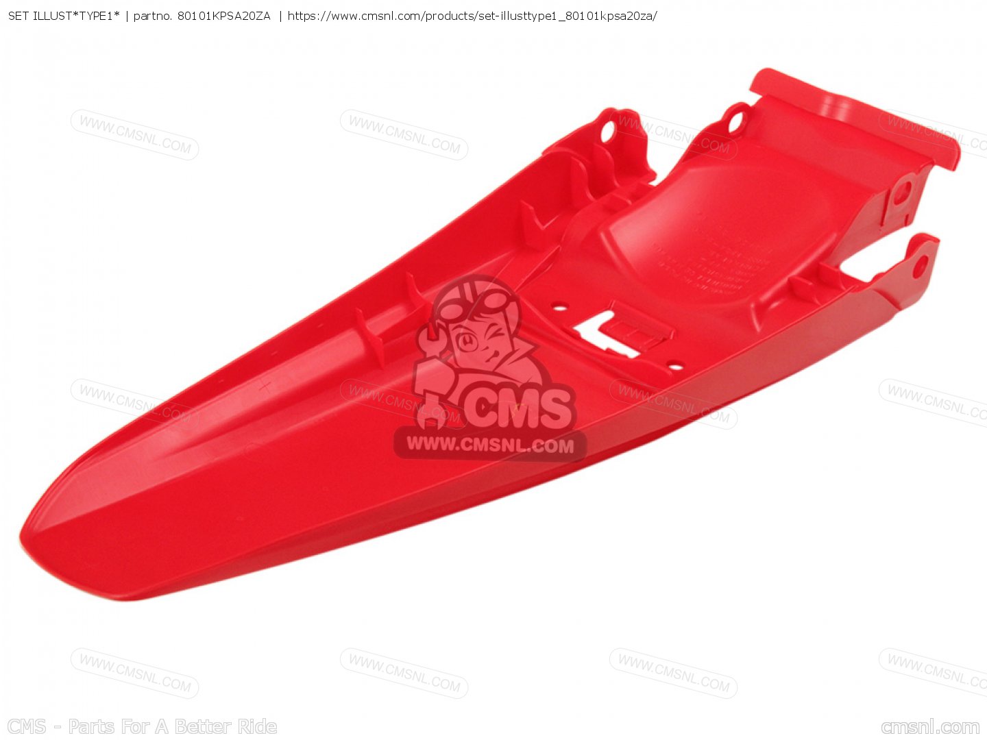 Kpsa Za Fender Set Rr Wl Honda Buy The Kps A Za At