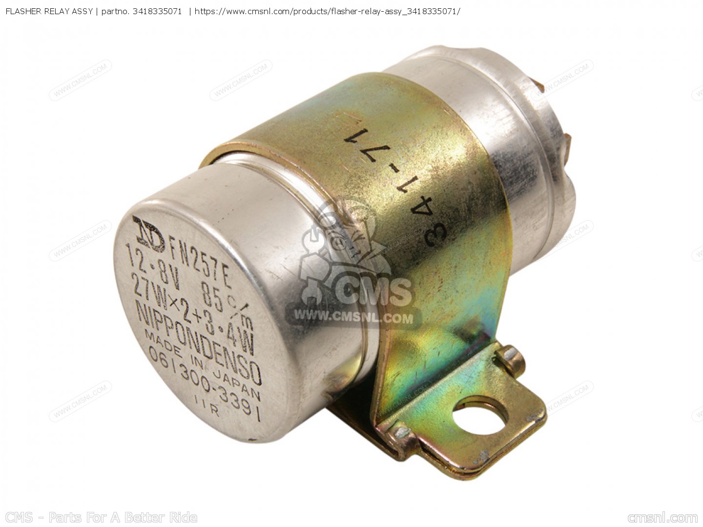 3418335071 Flasher Relay Assy Yamaha Buy The 341 83350 71 At CMSNL