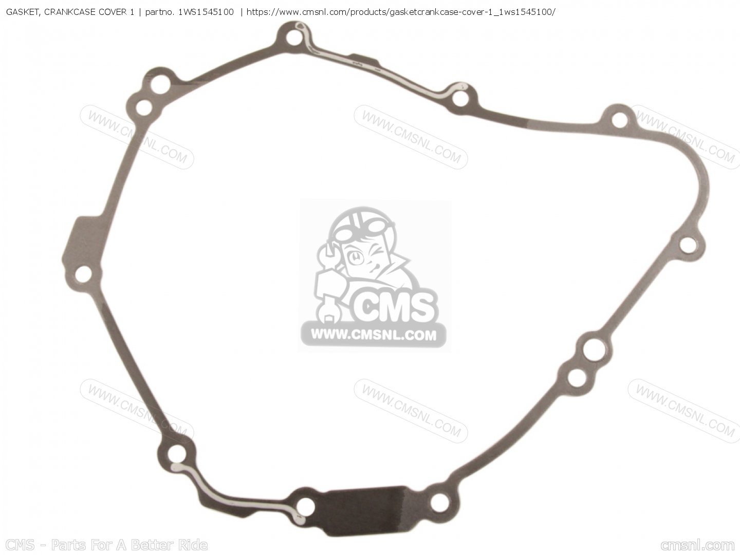 1WS1545100 Gasket Crankcase Cover 1 Nas Yamaha Buy The 1WS 15451