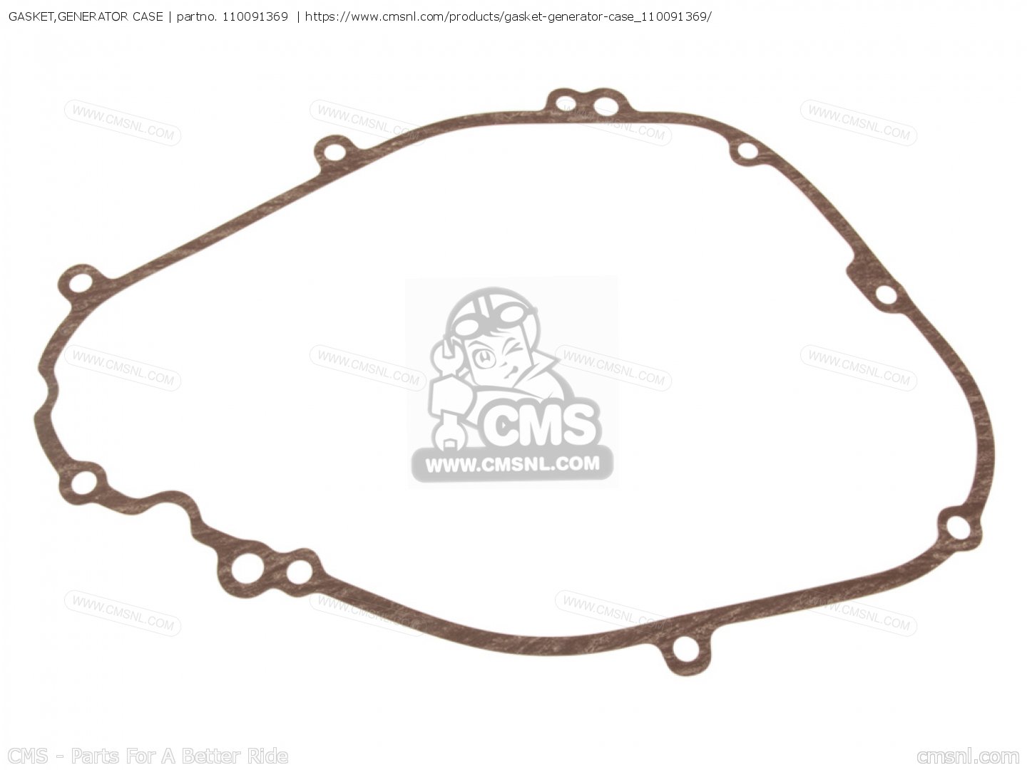 110091369 Gasket Generator Case Mca Kawasaki Buy The 11009 1369 At