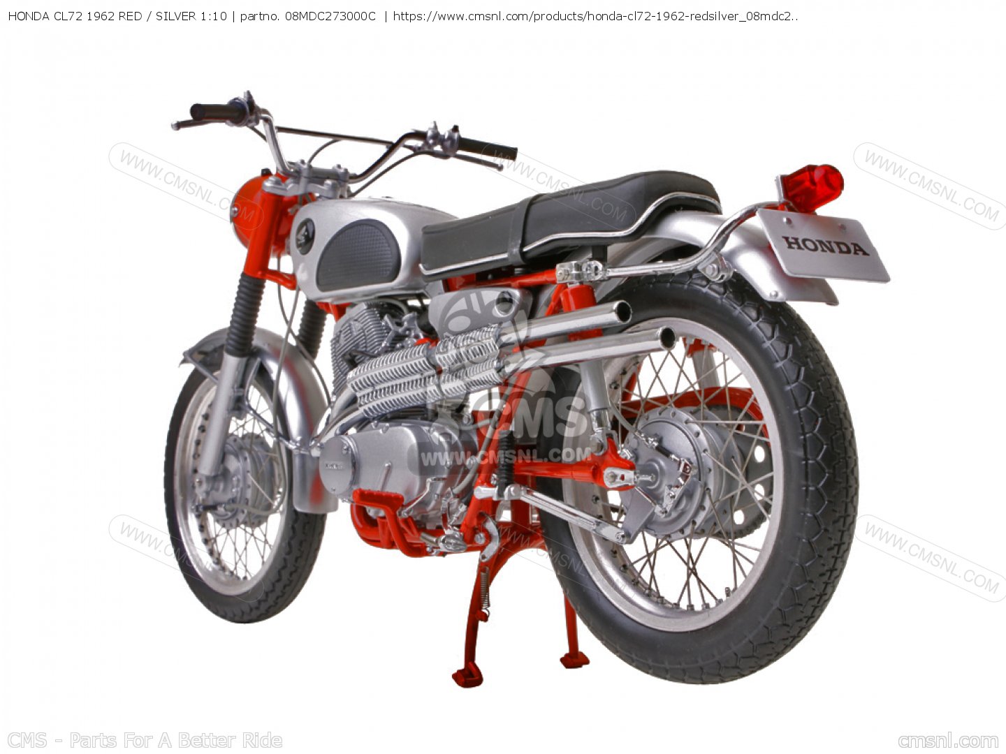 FBBRO エブロ 1 10 Honda CL72 1962 バイク - 模型製作用品