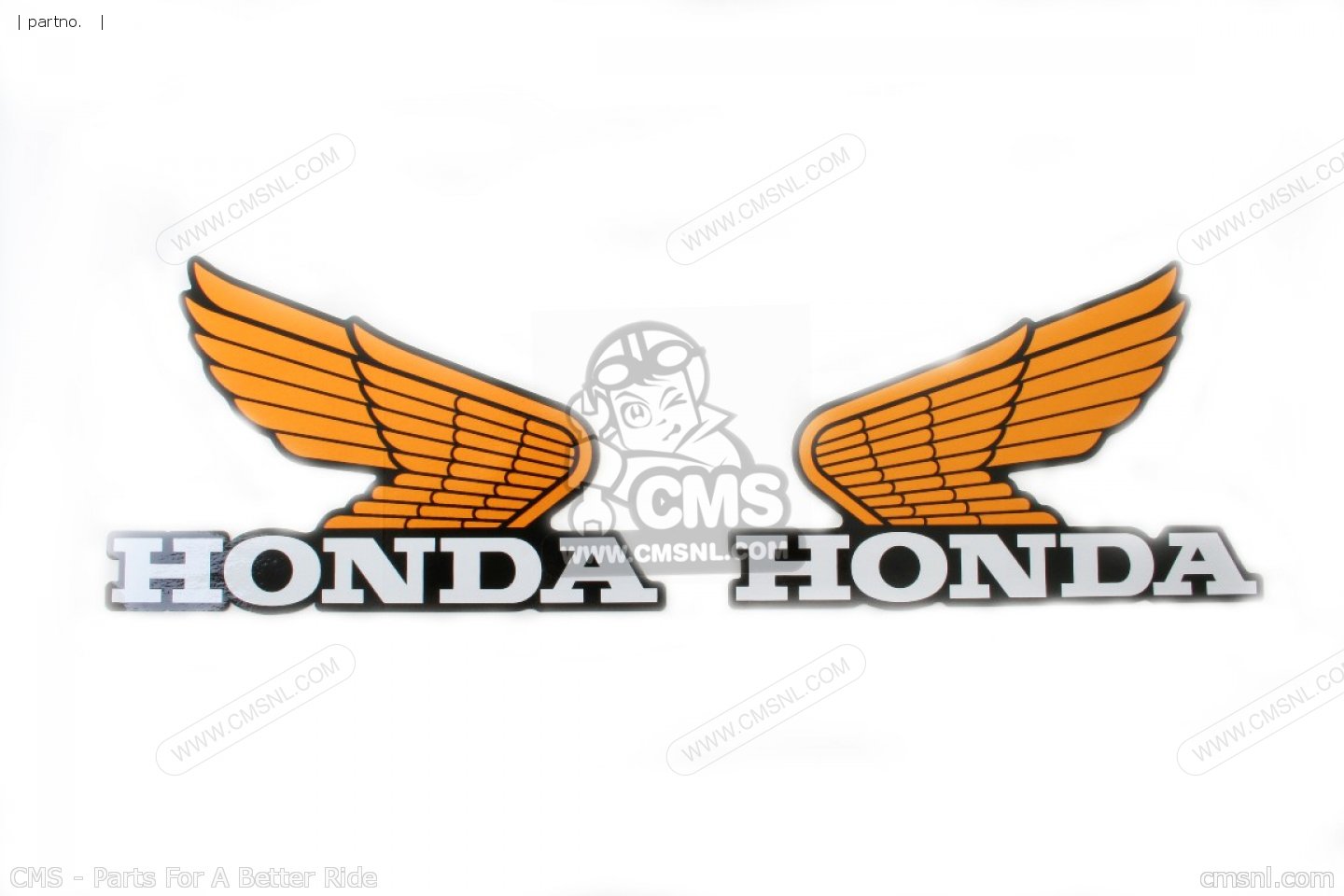 Big honda wing decal #4