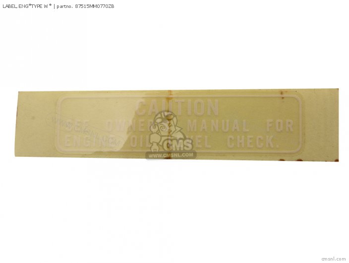 LABEL,ENG*TYPE W*